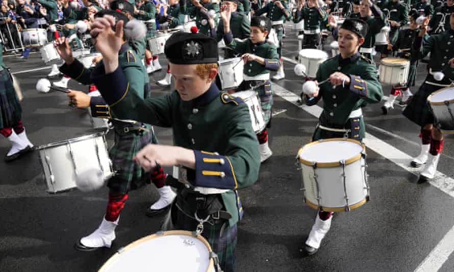 A youth marching band