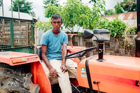 Protap Kurmi, 36. Due to a late diagnosis, where his leprosy was missed three times by a government hospital, his hands are now seriously affected by leprosy.