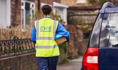 An Evri delivery driver. 