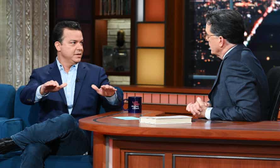John Avlon appears on The Late Show with Steven Colbert.