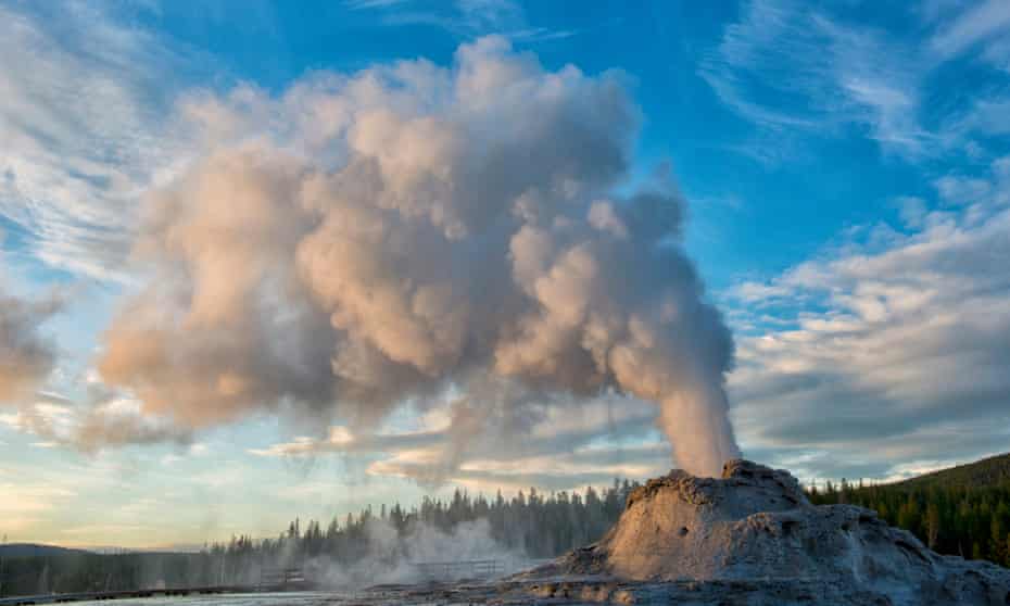 Castle Geyser, in Yellowstone National Park.