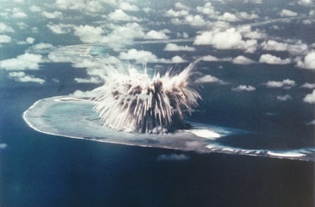 The Seminole nuclear blast on Enewetak Atoll in 1956, part of America’s Operation Redwing series of nuclear weapons tests