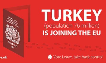 The controversial Vote Leave campaign poster.