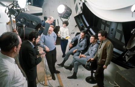 Kubrick on the set of 2001: A Space Odyssey