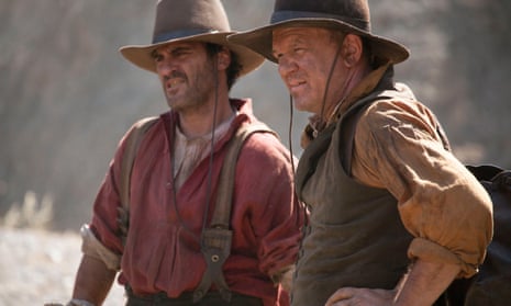 John C Reilly, right, with Joaquin Phoenix in The Sisters Brothers.