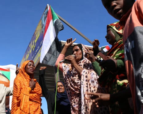 A person speaking at a rally