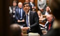 Rishi Sunak at prime minister's questions on 1 May.