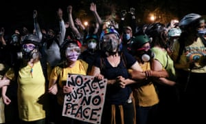 Protest against racial inequality in Portland