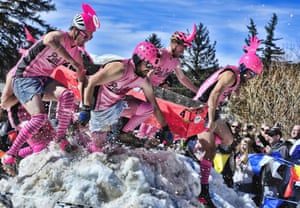 Coffin race Frozen Dead Guy Festival, Colorado