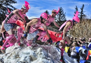 Coffin race Frozen Dead Guy Festival, Colorado