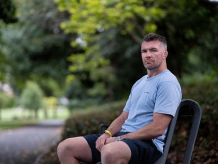 Peter O'Mahony sits in a Dublin park