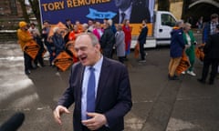 Ed Davey at the Lib Dem Spring Conference Arrivals and Rally in York
