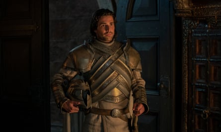 Beneath the armour? … Fabien Frankel, who plays Ser Criston Cole.