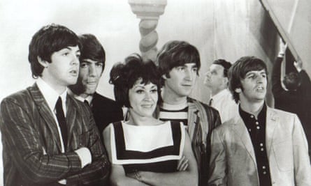 With a little help from her friends … Rivera and the Beatles on TV in 1964.