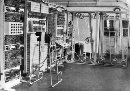 The codebreaking Colossus machine at Bletchley Park, England, in the 1940s
