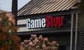 A GameStop sign at a branch in Los Angeles, California, on Monday.