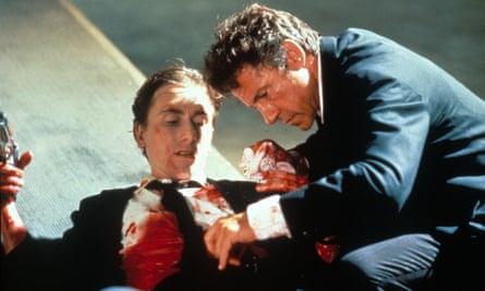 Tim Roth and Harvey Keitel in Reservoir Dogs.