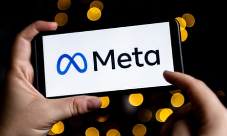 A Meta logo.