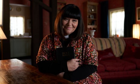 Dawn French in The Vicar of Dibley in Lockdown.