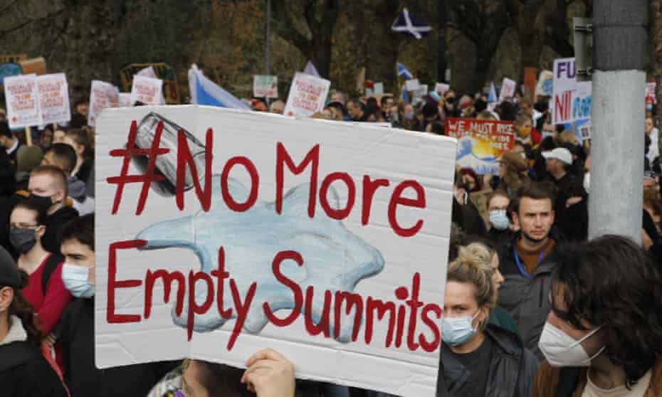 Fridays For Future march for children led by Greta Thunberge in Glasgow