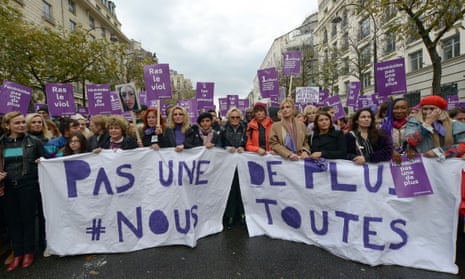 The women’s organisation Nous Toutes said 100,000 people marched in Paris to protest against domestic violence.