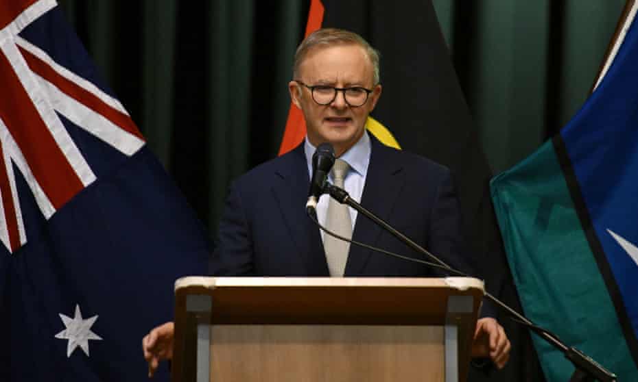 Prime Minister Anthony Albanese is given a warm welcome during a civic reception at Marrickville Town Hall , in Sydney, Thursday, June 23, 2022. 