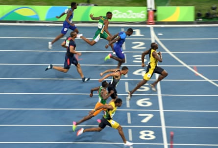 Trayvon Bromell (top) finishes last in the men’s 100m final in Rio. But the 2016 winner, Usain Bolt, believes Bromell will take gold this time.