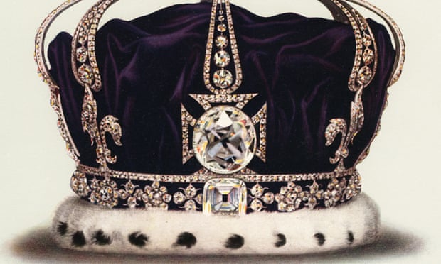 The State Crown Of Queen MaryVintage illustration of the State Crown of Queen Mary, Consort of George V, part of the Crown Jewels of England (chromolithograph)