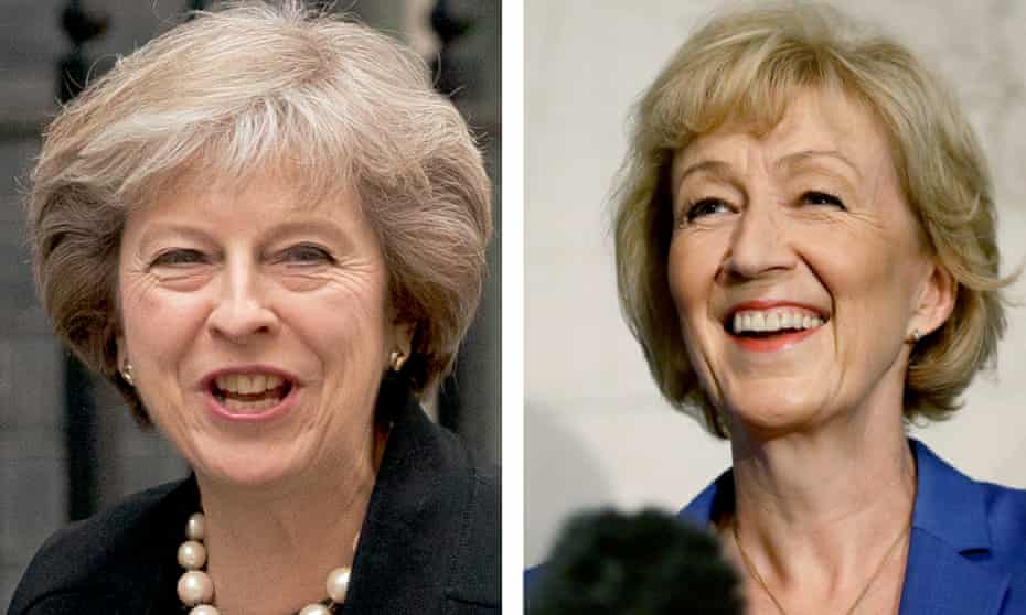 Theresa May and Andrea Leadsom: but only one will be smiling on 9 September. 