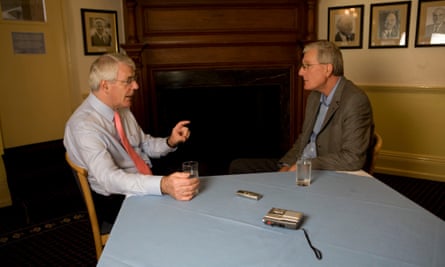Bob Willis and John Major at the Oval in 2007.