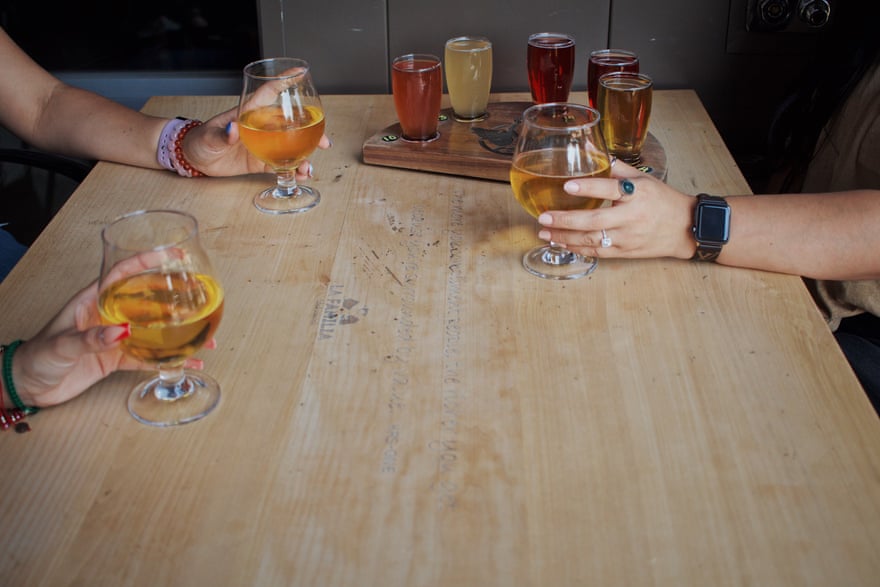 ciders on a table