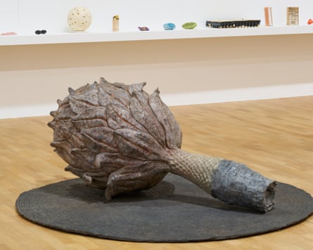 Tells its story confidently … Ryan’s bronze magnolia seed pod.