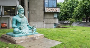 A statue of the Tamil poet Thiruvalluvaroutside the School of Oriental and African Studies