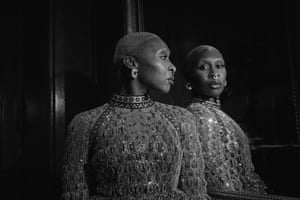 Cynthia Erivo wore a metallic Louis Vuitton dress