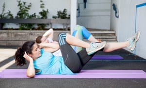 The fitness class helps people on the estate stay healthy.