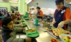 A dinner lady at a primary school