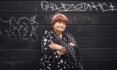 Film maker and artist Agnes Varda [and with Simon Hattenstone].
