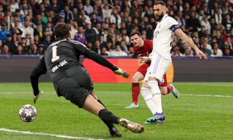 Karim Benzema seals inevitable Real Madrid win against limp Liverpool | Champions League | The Guardian