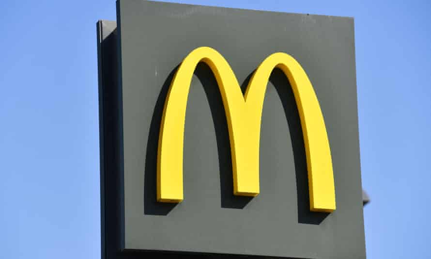 McDonald’s also said it will unveil a billboard in New York’s Times Square this month displaying vaccine information. Photograph: Pascal Guyot/AFP/Getty Images