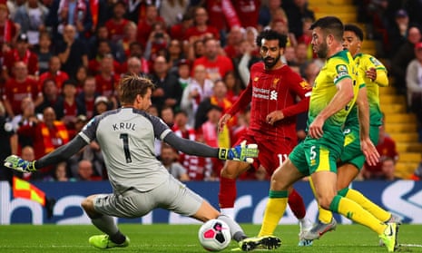 Mohamed Salah scores Liverpool’s second goal