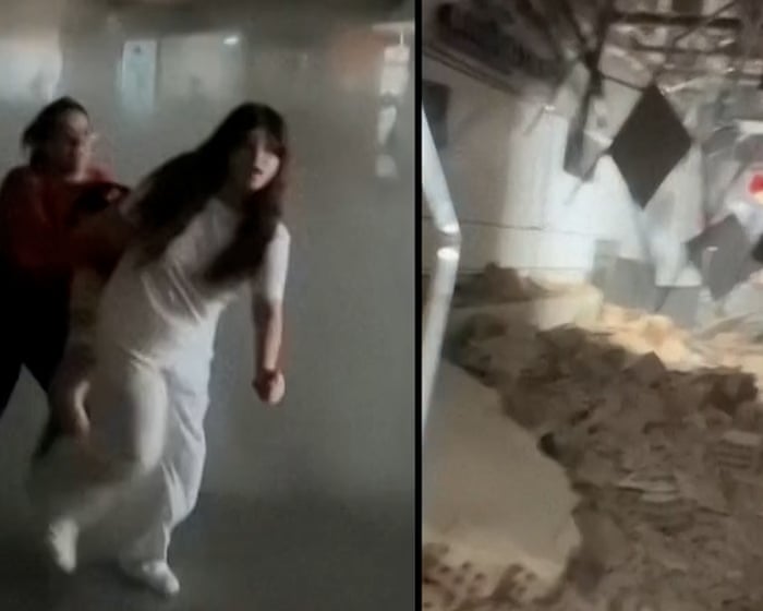 'It's shaking!': inside Venezuelan airport struck by earthquake – video