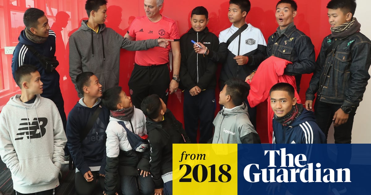 United in Manchester, Thai cave rescue boys meet football heroes