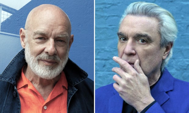 Brian Eno e David Byrne em 2022