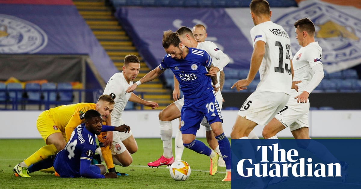 Leicester and James Maddison enjoy happy returns against Zorya Luhansk