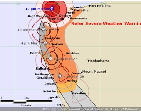 The tracking map for Narelle at 1am AEDT
