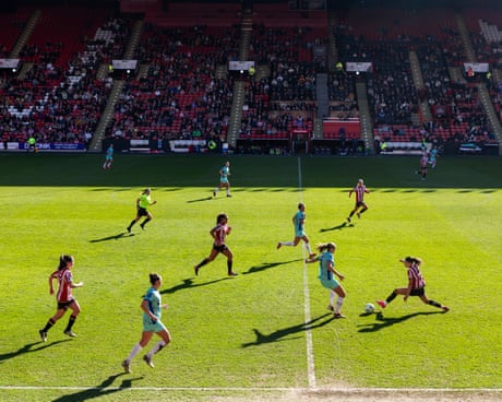 Second-tier action between Sheffield United and Portsmouth in March.