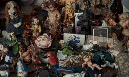 A collection of props and artefacts in Rego’s studio