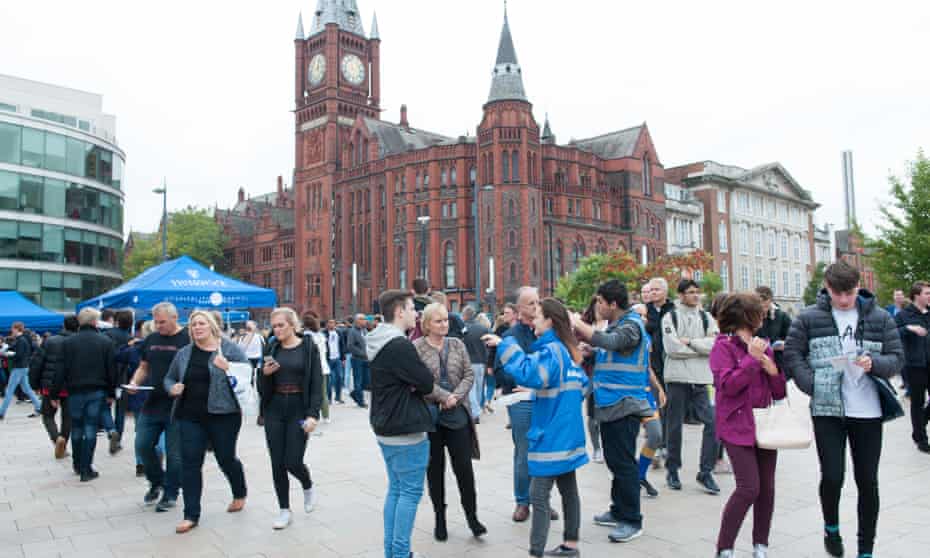 A University of Liverpool open day in 2017.