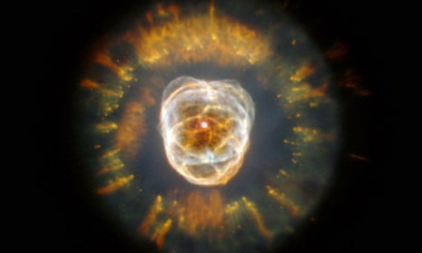 Planetary nebula NGC 2392, previously known as the ‘Eskimo Nebula’.