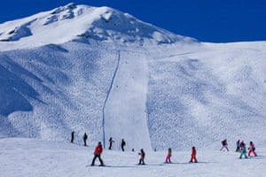 A ski slope in Val d’Anniviers.